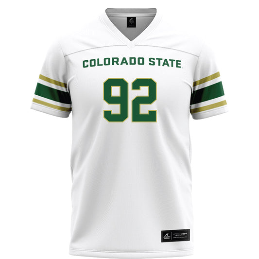 Colorado State - NCAA Football : Mukendi Wa-kalonji - White Football Jersey