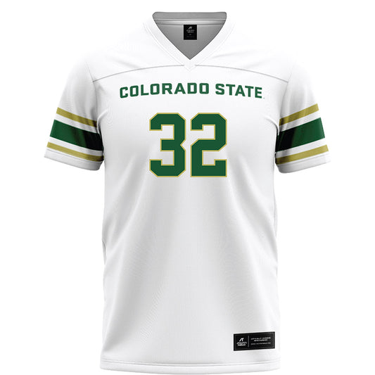 Colorado State - NCAA Football : D'Angelo Hagans - White Football Jersey-0