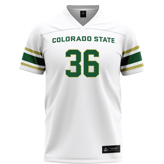 Colorado State - NCAA Football : Casey Carr - White Football Jersey-0