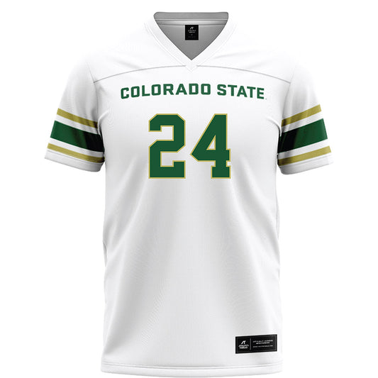 Colorado State - NCAA Football : Javion Kinnard - White Football Jersey-0