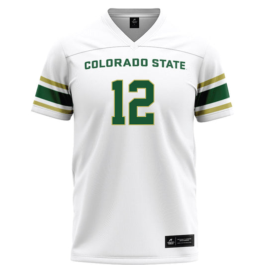 Colorado State - NCAA Football : Tahjamell Bullock - White Football Jersey-0