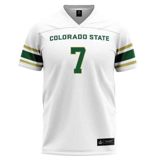 Colorado State - NCAA Football : Jackson Brousseau - White Football Jersey-0