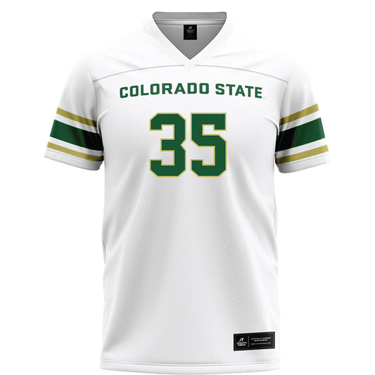 Colorado State - NCAA Football : Joseph Williams - White Football Jersey-0