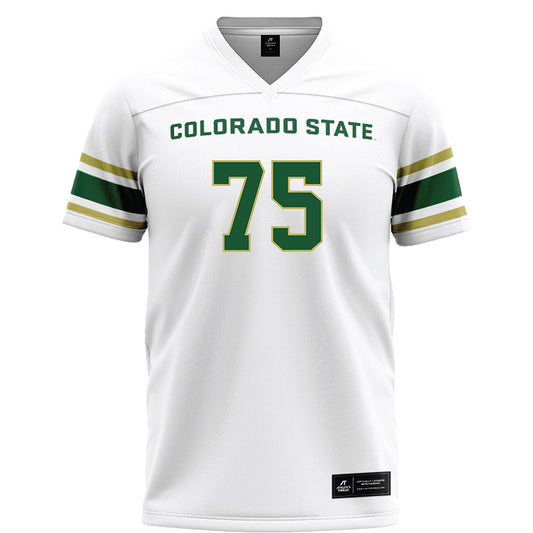 Colorado State - NCAA Football : Jacob Gardner - White Football Jersey