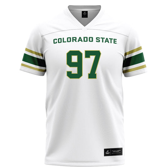 Colorado State - NCAA Football : Edmari Binion - White Football Jersey-0