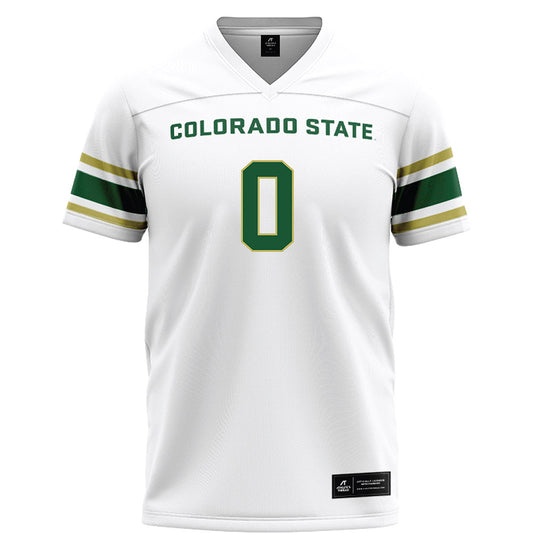 Colorado State - NCAA Football : Kobe Johnson - White Football Jersey