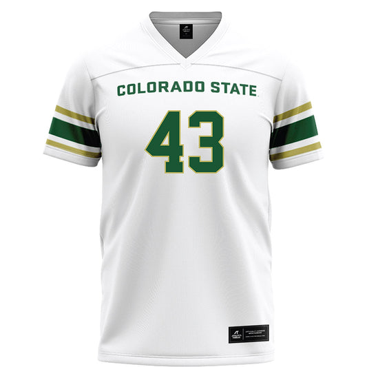 Colorado State - NCAA Football : Brock Camp - White Football Jersey-0