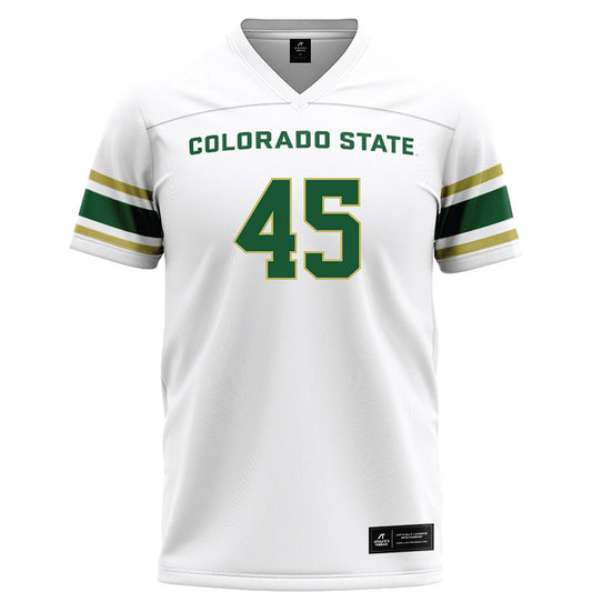 Colorado State - NCAA Football : Robert Edmonson Jr - White Football Jersey-0
