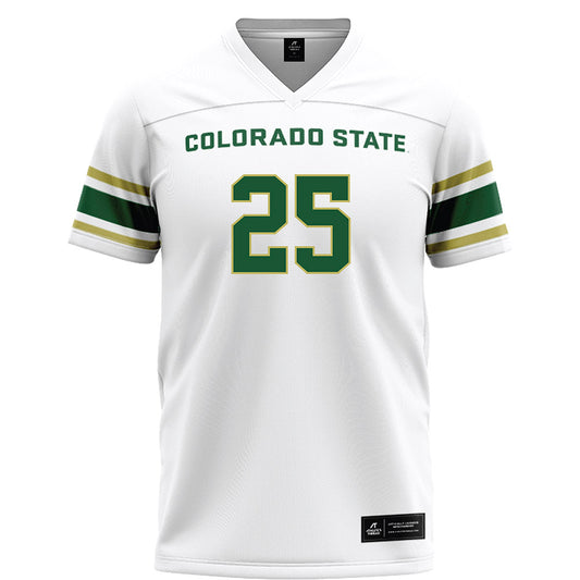 Colorado State - NCAA Football : Jermaine Santana-Diaz - White Football Jersey-0