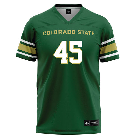 Colorado State - NCAA Football : Morgan Tribbett - Green Football Jersey