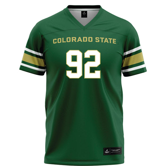 Colorado State - NCAA Football : Mukendi Wa-kalonji - Green Football Jersey