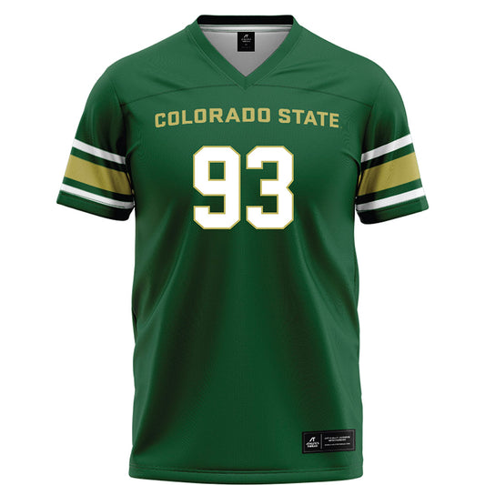 Colorado State - NCAA Football : Caden Branston - Green Football Jersey-0