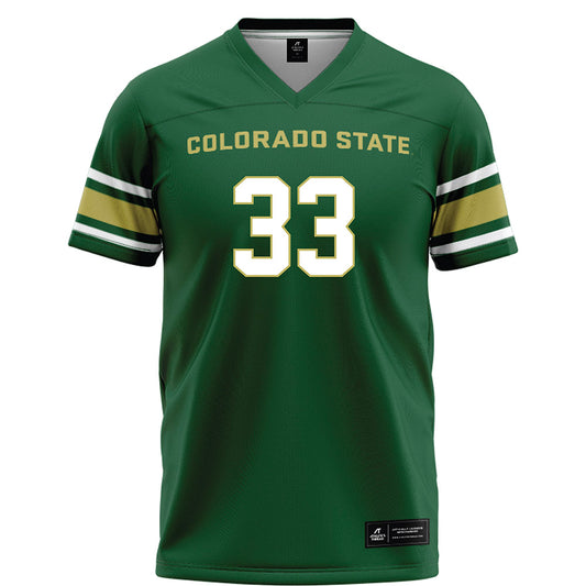 Colorado State - NCAA Football : Jake Dennis - Green Football Jersey