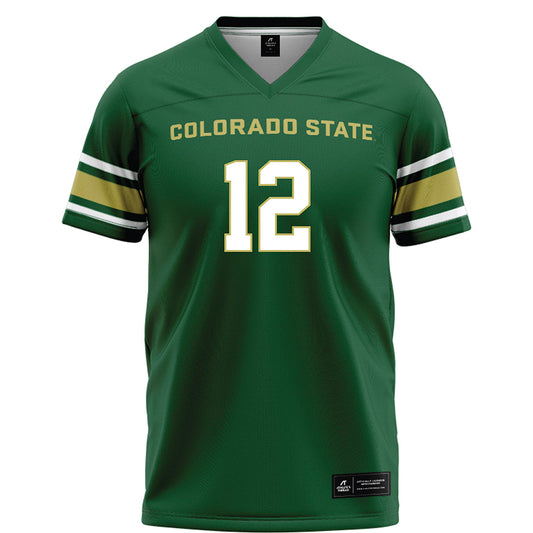 Colorado State - NCAA Football : Dominic Morris - Green Football Jersey