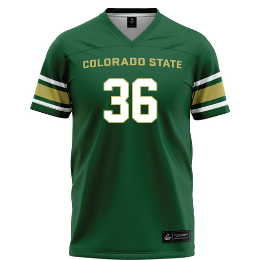 Colorado State - NCAA Football : Casey Carr - Green Football Jersey-0