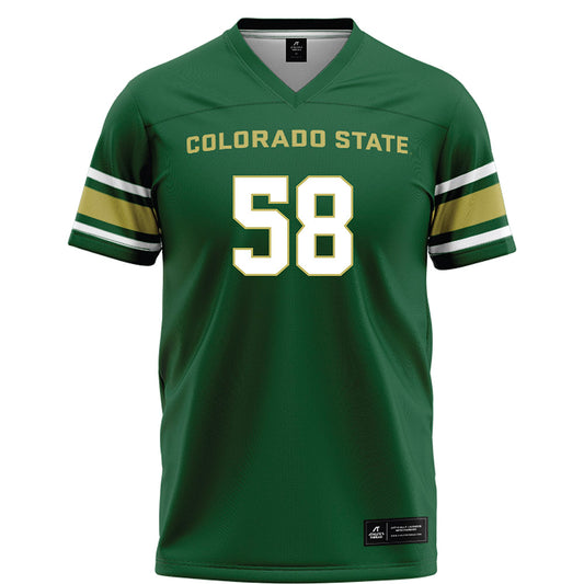 Colorado State - NCAA Football : Peyton Garrett - Green Football Jersey-0