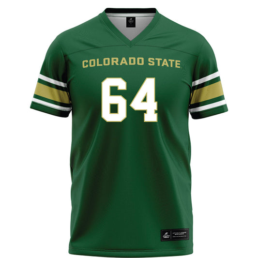 Colorado State - NCAA Football : Tristan Holmbeck - Green Football Jersey-0