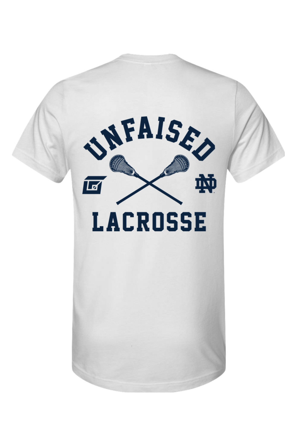 Unfaised White T-Shirt Sports Shersey - Lacrosse