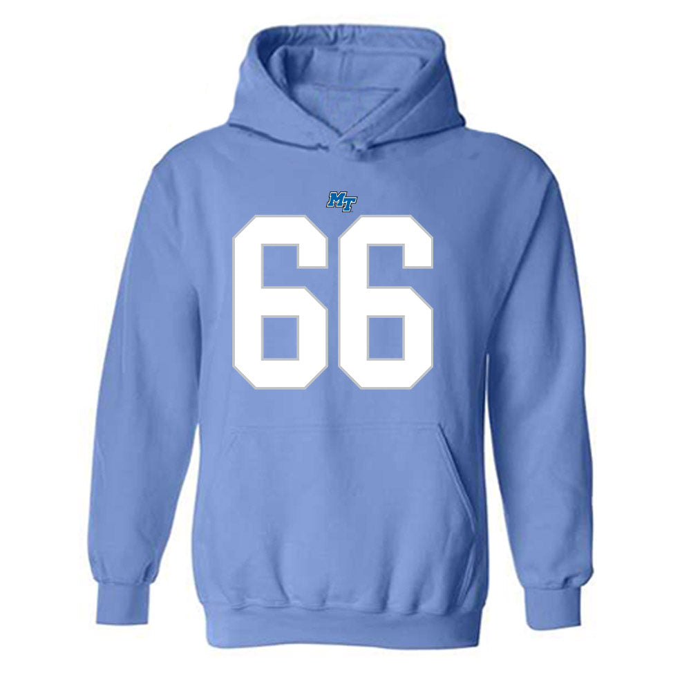 MTSU - NCAA Football : Daniel Gonzalez - Hooded Sweatshirt Replica Shersey