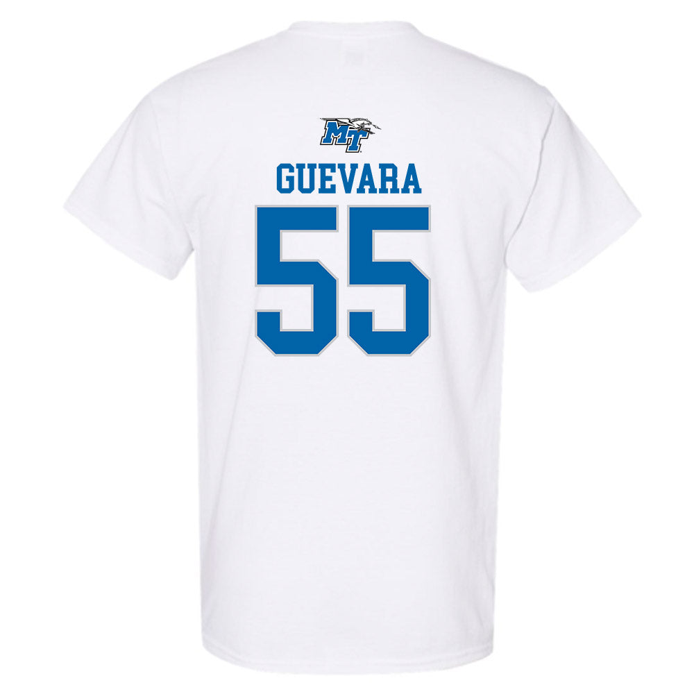 MTSU - NCAA Football : Mateo Guevara - White Replica Shersey Short Sleeve T-Shirt