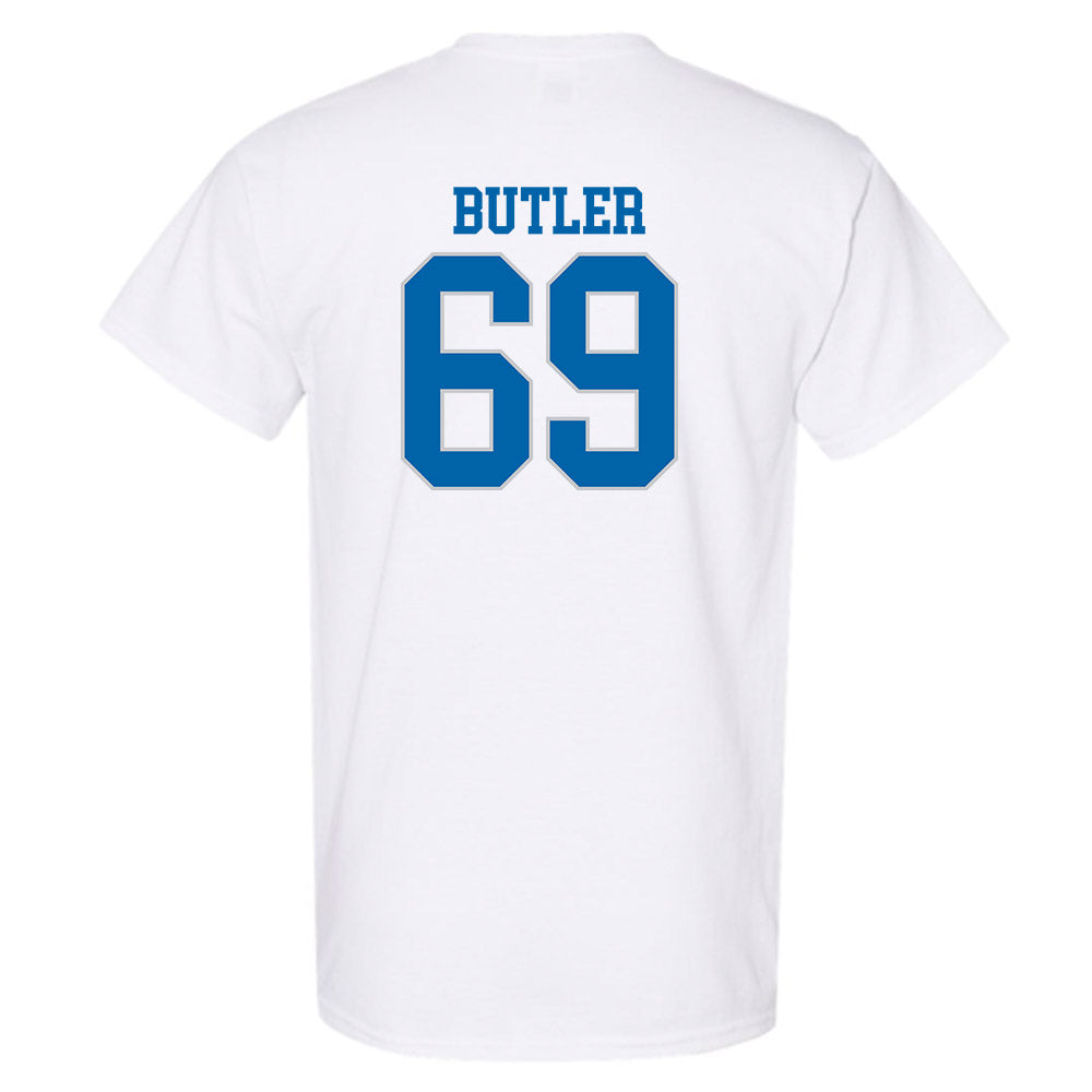 MTSU - NCAA Football : Brody Butler - White Replica Shersey Short Sleeve T-Shirt