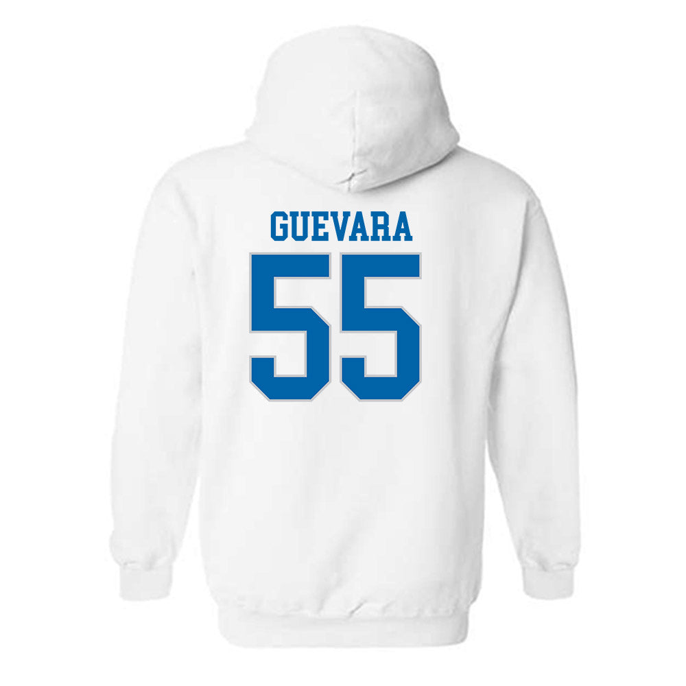 MTSU - NCAA Football : Mateo Guevara - White Replica Shersey Hooded Sweatshirt