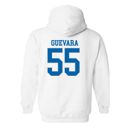 MTSU - NCAA Football : Mateo Guevara - White Replica Shersey Hooded Sweatshirt