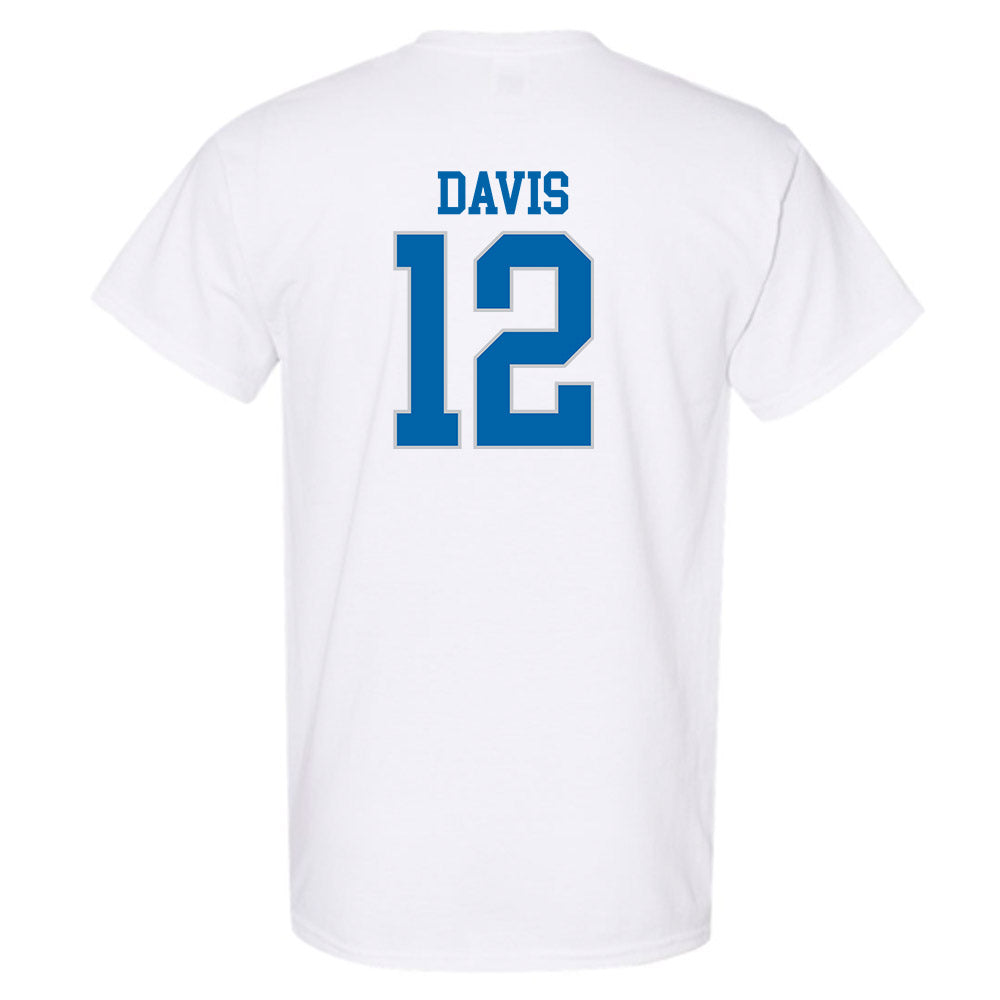 MTSU - NCAA Football : Jalen Davis - White Replica Shersey Short Sleeve T-Shirt