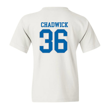 MTSU - NCAA Football : Justus Chadwick - White Replica Shersey Youth T-Shirt