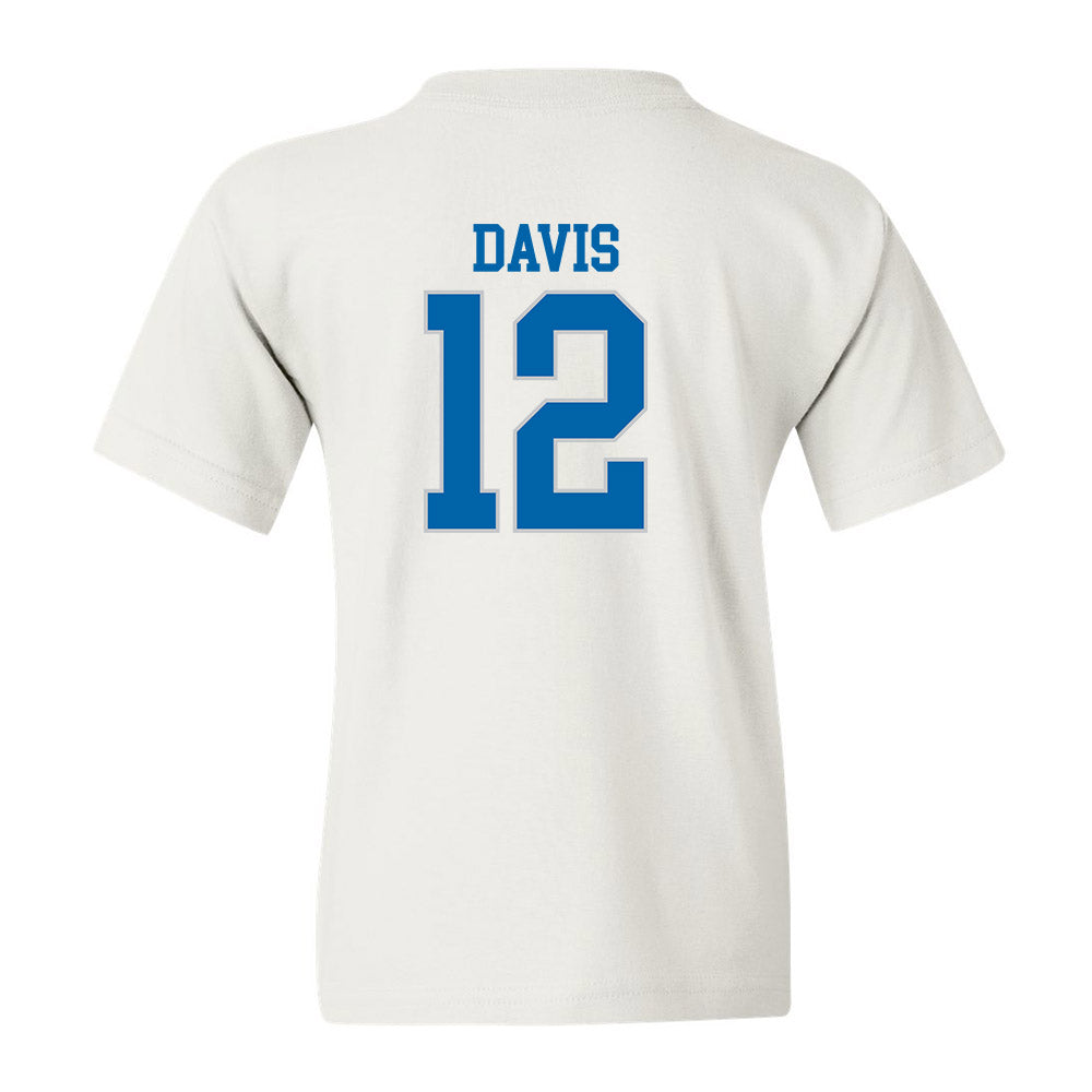 MTSU - NCAA Football : Jalen Davis - White Replica Shersey Youth T-Shirt