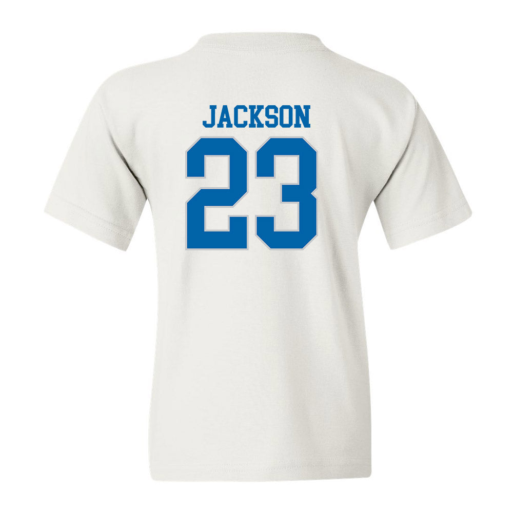 MTSU - NCAA Football : Jalen Jackson - White Replica Shersey Youth T-Shirt