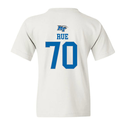 MTSU - NCAA Football : Isaac Rue - White Replica Shersey Youth T-Shirt