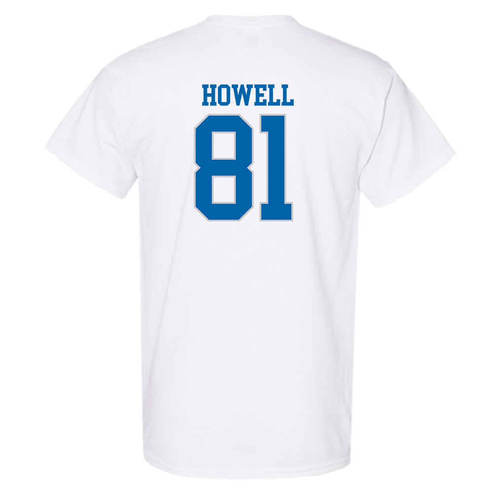 MTSU - NCAA Football : Mitchell Howell - White Replica Shersey Short Sleeve T-Shirt