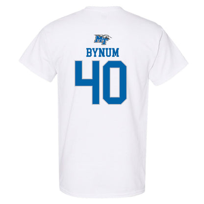 MTSU - NCAA Football : Anthony Bynum - White Replica Shersey Short Sleeve T-Shirt