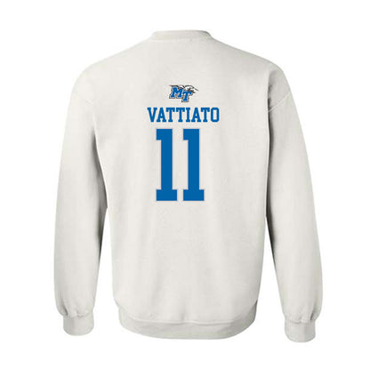 MTSU - NCAA Football : Nicholas Vattiato - White Replica Shersey Sweatshirt