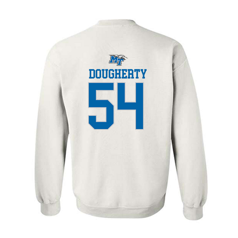 MTSU - NCAA Football : Connor Dougherty - White Replica Shersey Sweatshirt