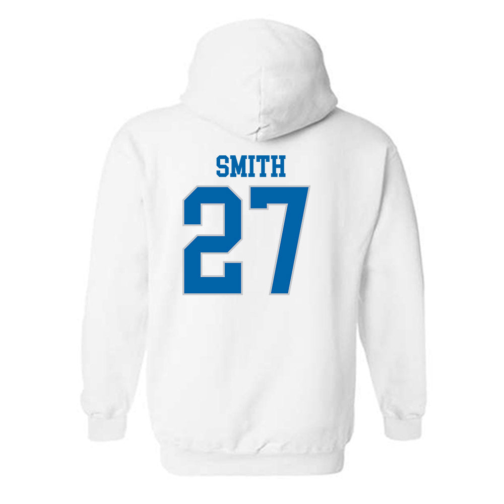 MTSU - NCAA Football : Rickey Smith - White Replica Shersey Hooded Sweatshirt