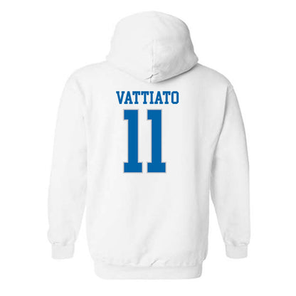 MTSU - NCAA Football : Nicholas Vattiato - White Replica Shersey Hooded Sweatshirt