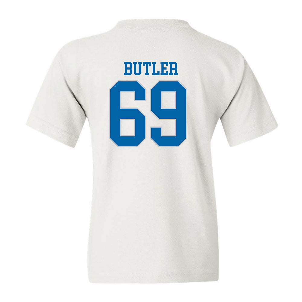 MTSU - NCAA Football : Brody Butler - White Replica Shersey Youth T-Shirt