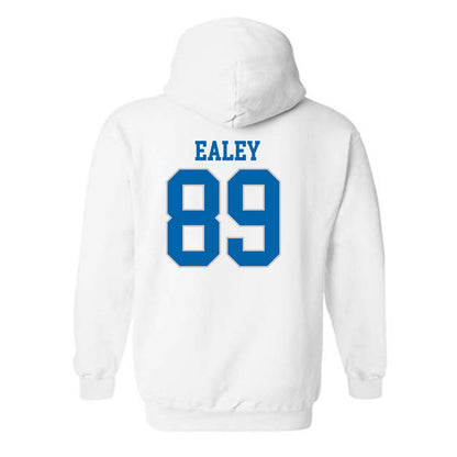 MTSU - NCAA Football : Elijah Ealey - White Replica Shersey Hooded Sweatshirt