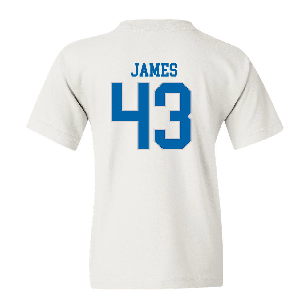 MTSU - NCAA Football : Markel James - White Replica Shersey Youth T-Shirt