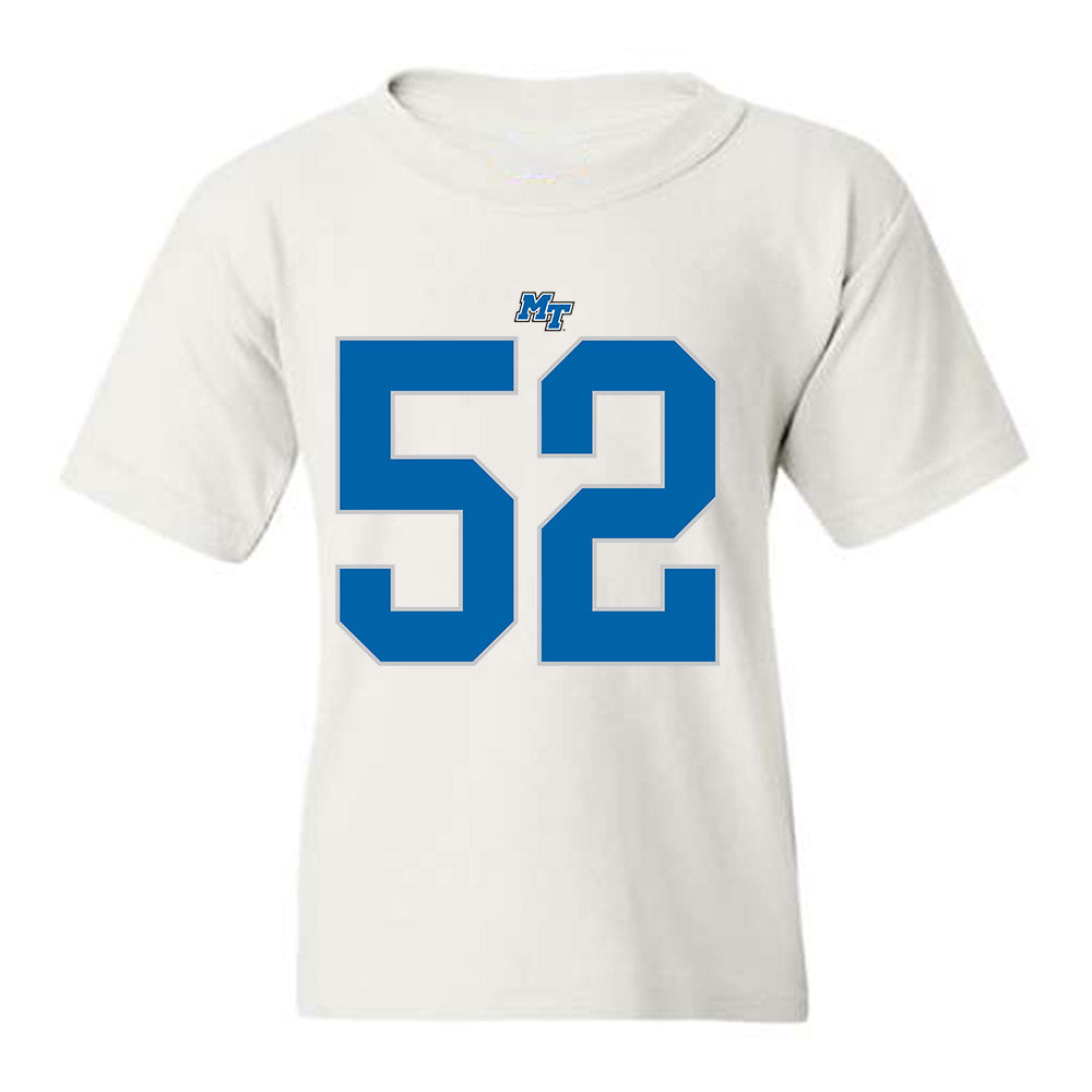 MTSU - NCAA Football : Muaaz Byard - White Replica Shersey Youth T-Shirt