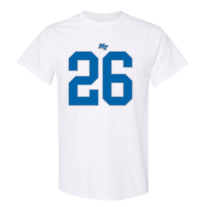 MTSU - NCAA Football : Jayce Gardner - White Replica Shersey Short Sleeve T-Shirt