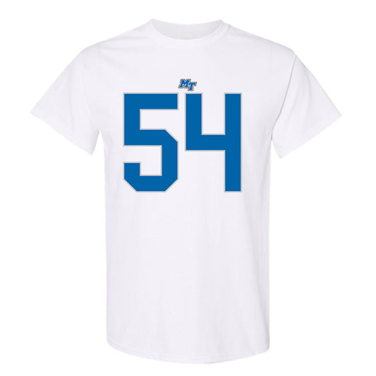 MTSU - NCAA Football : Aaron Wood - White Replica Shersey Short Sleeve T-Shirt