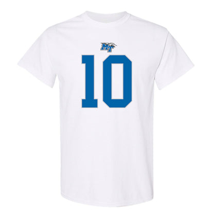 MTSU - NCAA Football : Drew Francis - White Replica Shersey Short Sleeve T-Shirt