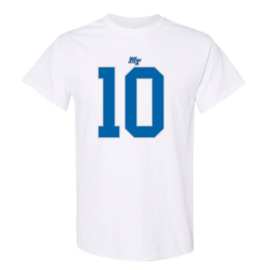 MTSU - NCAA Football : Drew Francis - White Replica Shersey Short Sleeve T-Shirt