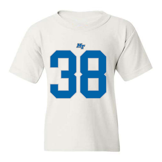 MTSU - NCAA Football : Miles Tillman - White Replica Shersey Youth T-Shirt