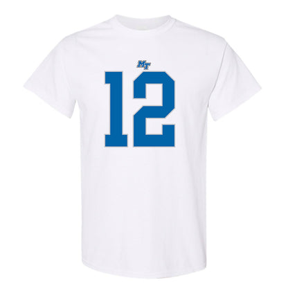 MTSU - NCAA Football : Jalen Davis - White Replica Shersey Short Sleeve T-Shirt