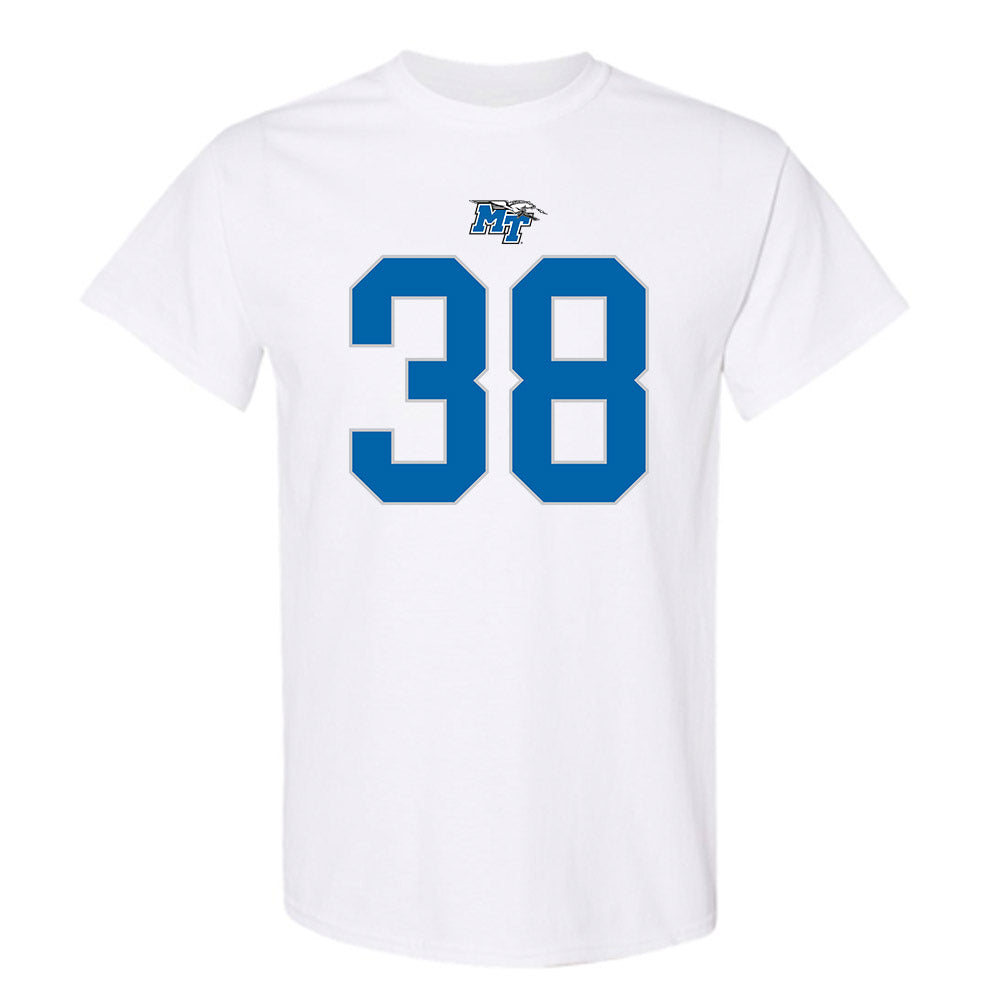 MTSU - NCAA Football : ZaBrien Harden - White Replica Shersey Short Sleeve T-Shirt