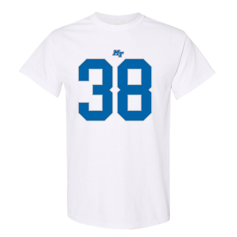 MTSU - NCAA Football : ZaBrien Harden - White Replica Shersey Short Sleeve T-Shirt